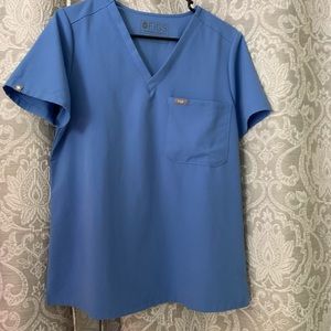 Figs ceil blue scrub top- size medium